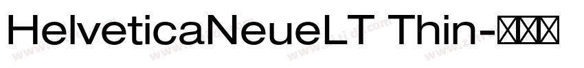 HelveticaNeueLT Thin字体转换